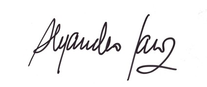 alejandro sanz signature